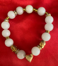 Load image into Gallery viewer, Exotic Glow in the Dark Quartz Gemstone Tibetan Stretch Bracelet