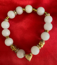 Load image into Gallery viewer, Exotic Glow in the Dark Quartz Gemstone Tibetan Stretch Bracelet