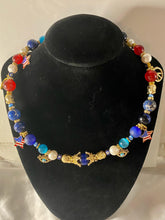 Load image into Gallery viewer, Exotic Red Agate Pearl & Blue Jasper Double Wrap Bracelet