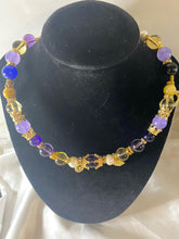 Load image into Gallery viewer, Exotic Purple Ametrine & Purple Agate & Gold Tiger Eye Gemstone Tibetan Double Wrap Bracelet