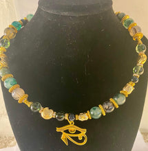 Load image into Gallery viewer, Exotic Green Smoky Ghost Agate Gemstone Tibetan Style Double Wrap Bracelet