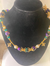 Load image into Gallery viewer, Exotic Amethyst, Cultured Pearl, Agate and Green Tiger Eye Gemstone Tibetan Double Wrap Bracelet