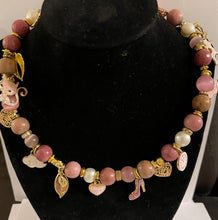 Load image into Gallery viewer, Exotic Rhodonite and Pink Cat Eye Quartz Gemstone Tibetan Double Wrap Bracelet
