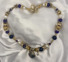 Load image into Gallery viewer, Exotic Pearl&amp; Amethyst Tibetan Style Wrap Wire Necklace
